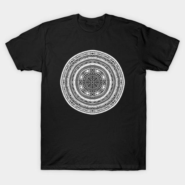 Moon Mandala T-Shirt by bubbsnugg